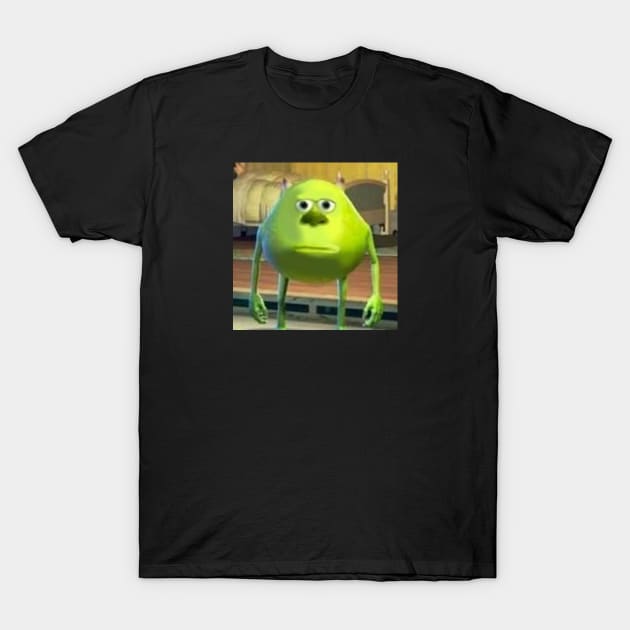 Mike Wazowski with Sully Face Meme T-Shirt by artsylab